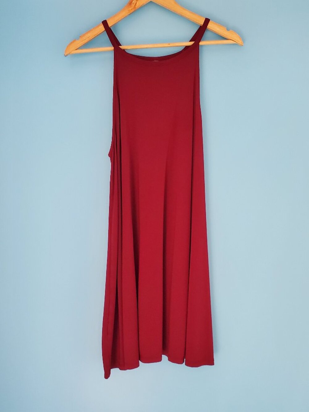Old Navy Dress Size Small Petite Maroon Shift Sleeveless